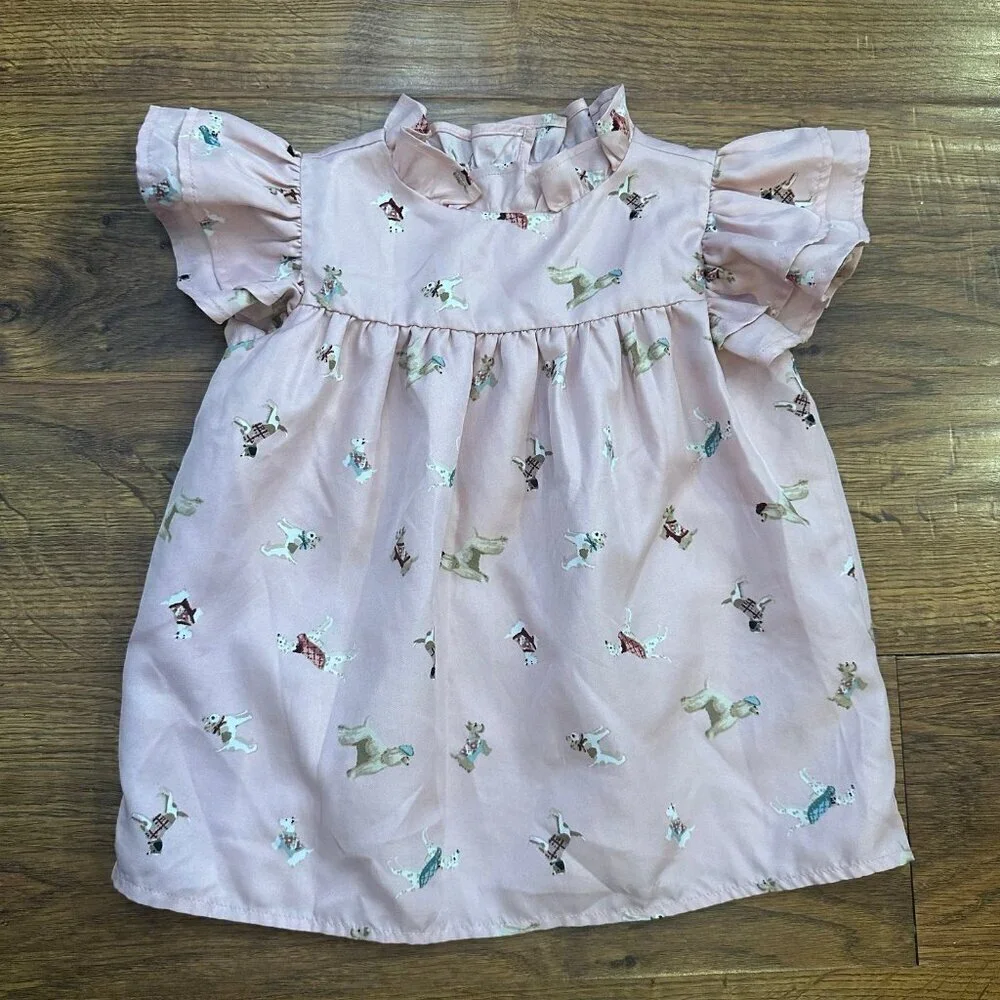 Janie and Jack Ruffle Dog Friends Top